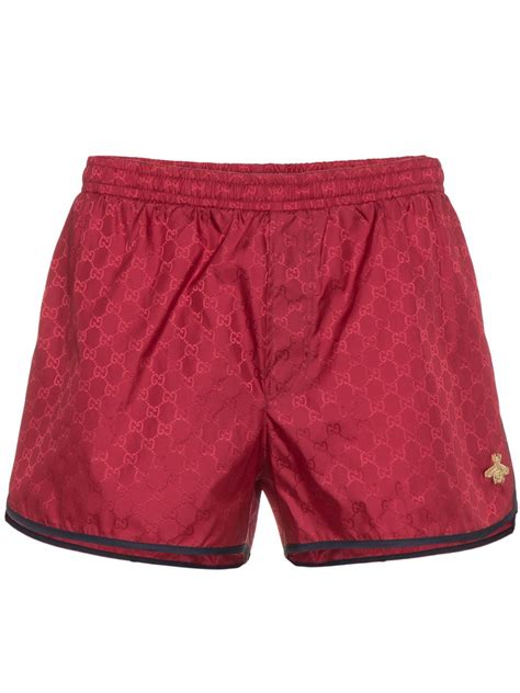 gucci red embroided short|Gucci Embroidered Cotton Shorts .